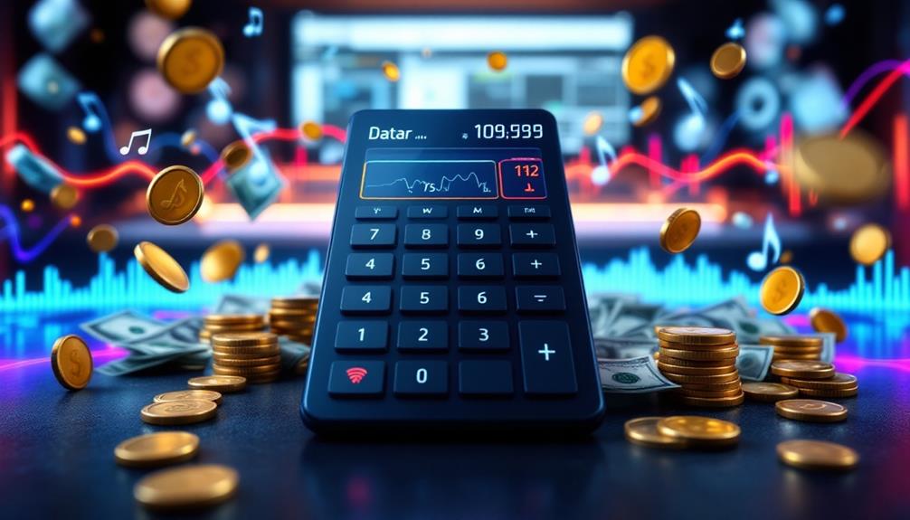 earnings per stream calculation