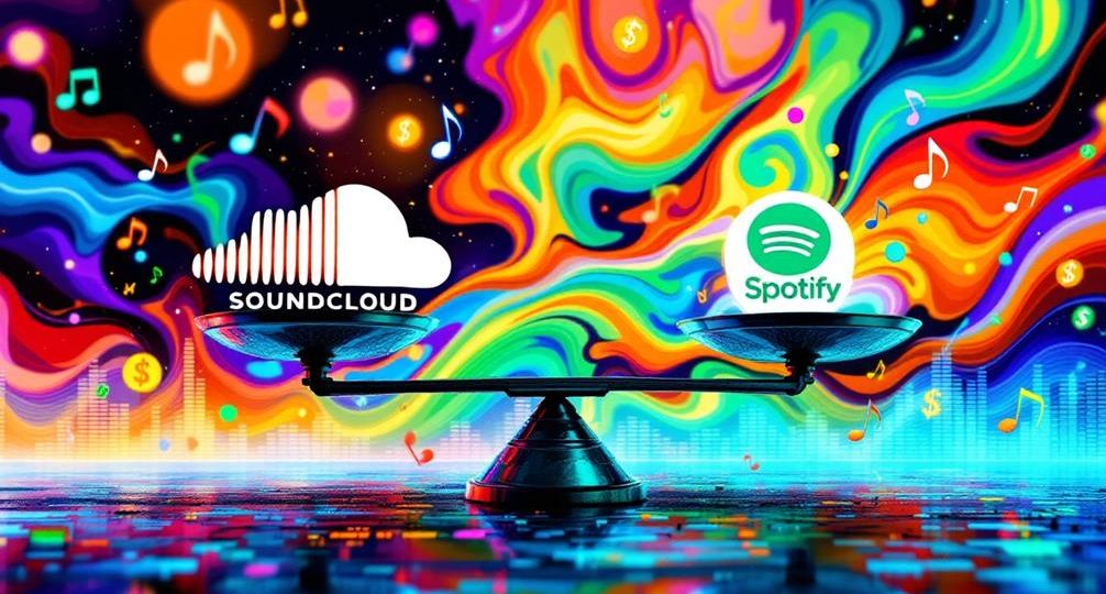 payment comparison soundcloud vs spotify