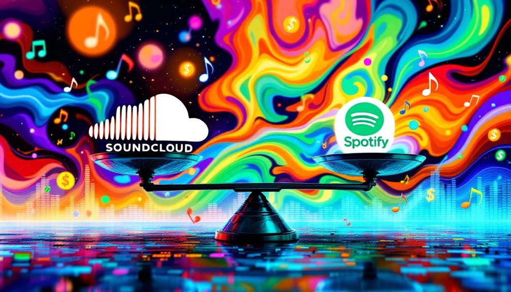 payment comparison soundcloud vs spotify